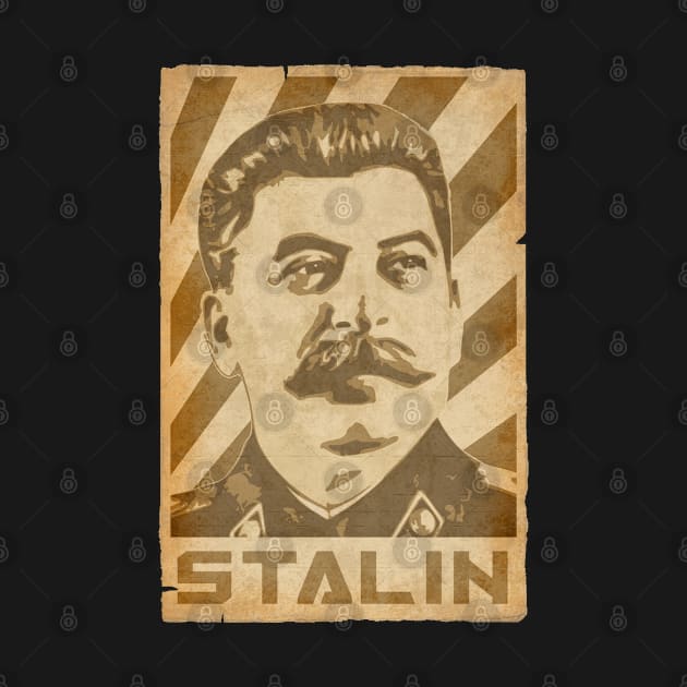 Joseph Stalin Propaganda Poster by Nerd_art