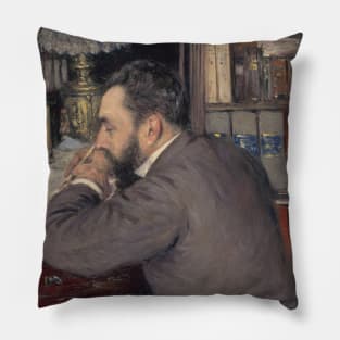 Henri Cordier by Gustave Caillebotte Pillow