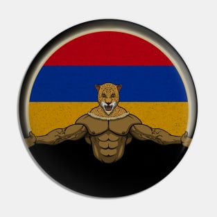 Cheetah Armenia Pin