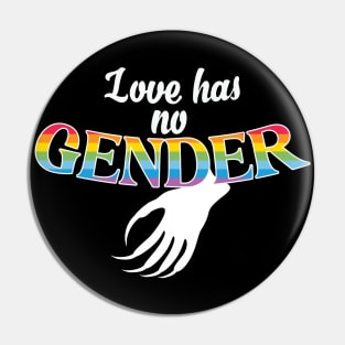 Love Has No Gender Rainbow Diversity Monster Pin