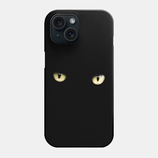 Black Cat Yellow Eyes Phone Case