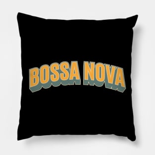 Bossa Nova Groove - Brazilian Rhythmic Logo Apparel Pillow