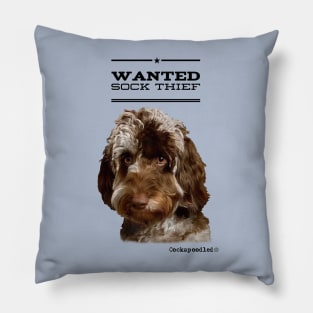 Cockapoo / Doodle Dog Sock Thief Pillow