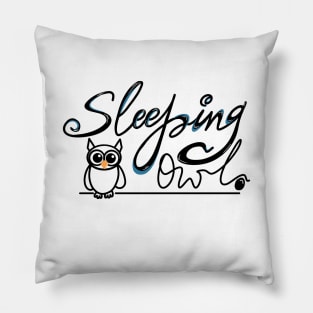 SLEEPING OWL Pillow