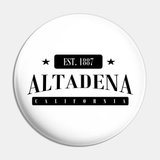 Altadena Est. 1887 (Standard Black) Pin