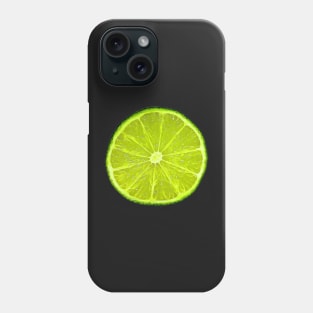 Lime Slices Artistic Bright Green Pattern Phone Case