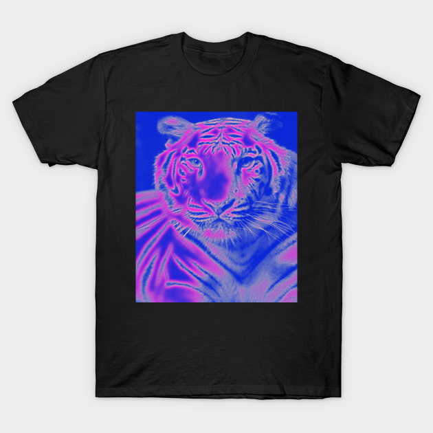White Tiger from India - Pink colour - White Tiger - T-Shirt