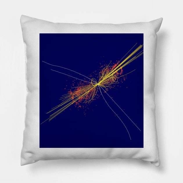 Higgs particle event simulation (A142/0422) Pillow by SciencePhoto