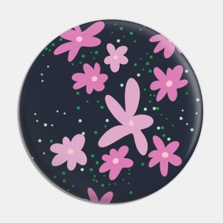 Pink daisies Pin