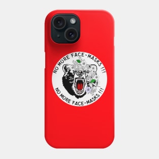 no more face masks (white Circle) Phone Case