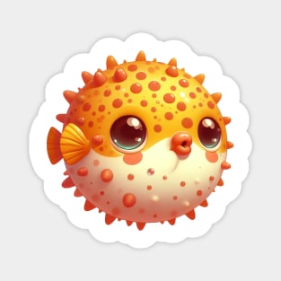 Cute Puffer Fish Magnet