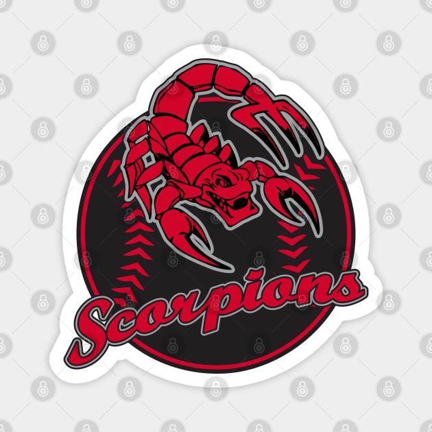 Scorpions Baseball Logo Magnet by DavesTees
