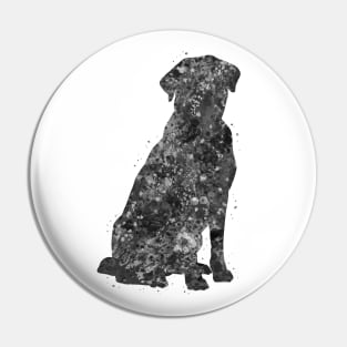 Labrador Retriever black and white Pin