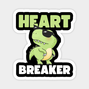 KIDS VALENTINES HEART BREAKER T-REX Magnet