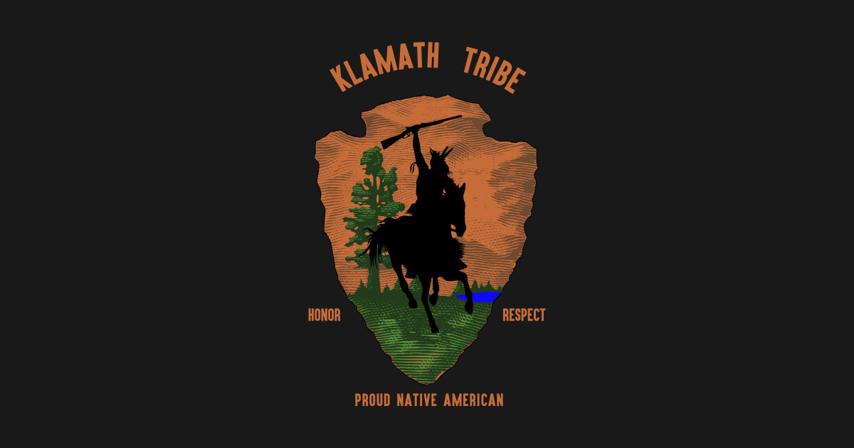 Klamath Tribe Native American Indian Vintage Retro Arrow Klamath