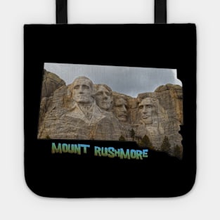 South Dakota State Outline (Mount Rushmore) Tote