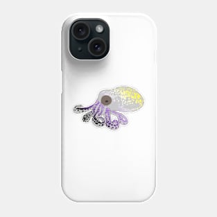 Nonbinary Flag Spotted Octopus Phone Case
