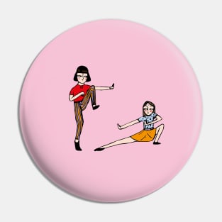 Girls fighting Pin