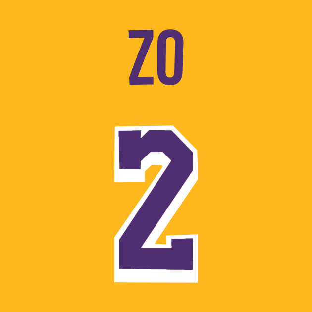 Lonzo Ball 'ZO' Nickname Jersey - Los Angeles Lakers by xavierjfong