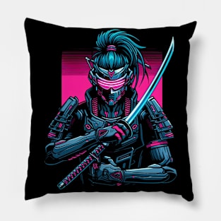 Cyberpunk Samurai Pillow