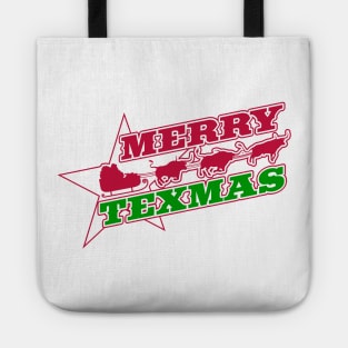 Merry Texmas - Flying Longhorns Tote