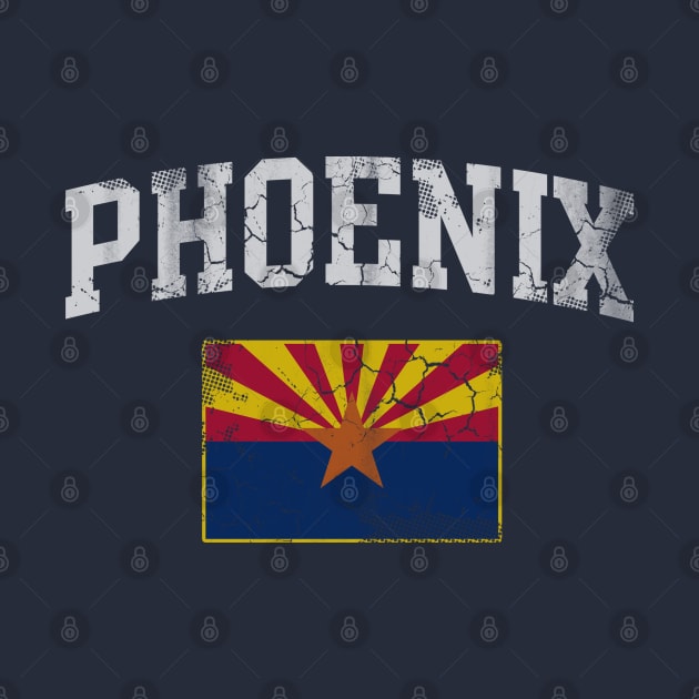 Vintage Phoenix Arizona Flag Arizonian Home Love by E