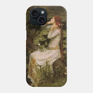 Ophelia (aka By The Pond) by John William Waterhouse Phone Case