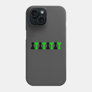 Black And Green Pattern Chessboard Pieces Phone Case