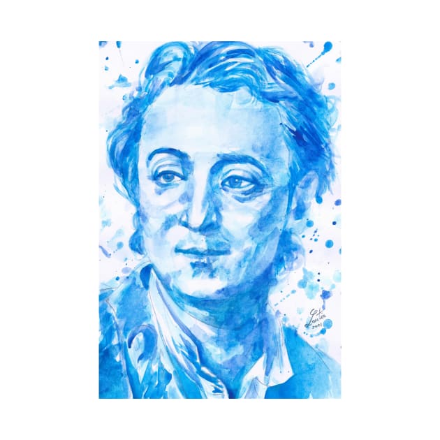 DENIS DIDEROT watercolor portrait by lautir