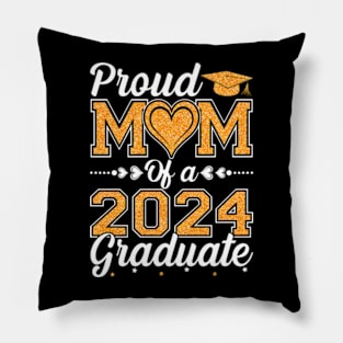 Proud Mom Of A 2024 Graduate Senior Graduation Pillow