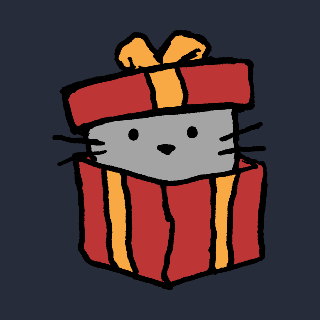 A cat in a gift box by FoxShiver