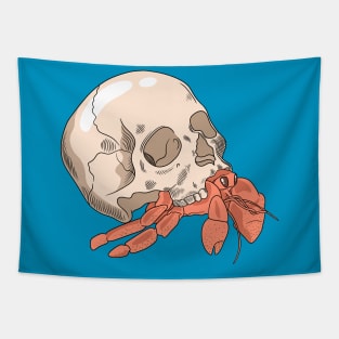 Crabby Skull Tapestry