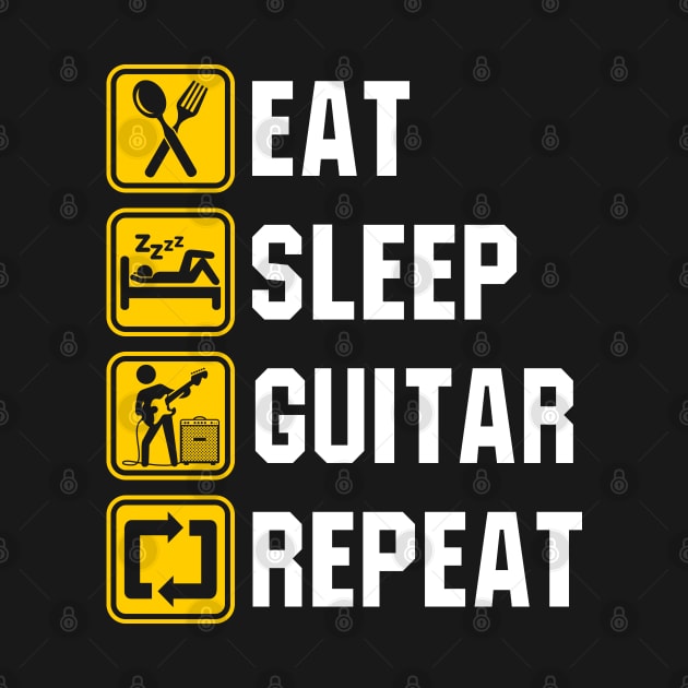 Eat Sleep Guitar Repeat by KawaiiDread