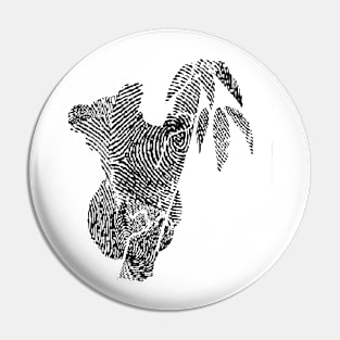 koala finger-print Pin