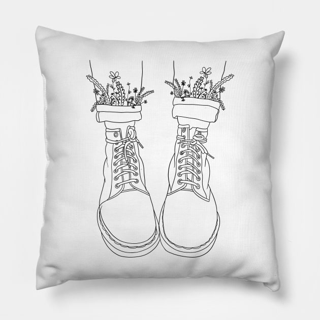 Walk With Me, pt I Pillow by artbycands