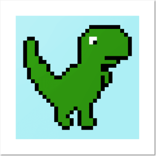 Google Chrome Dino Art Board Print for Sale by SasShoemaker