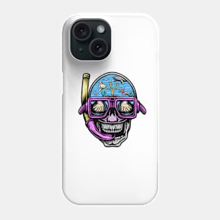 Skull Snorkeling Phone Case