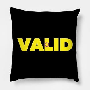 Valid Intersex Pride Pillow