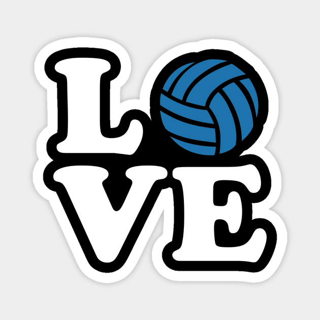 Volleyball love Magnet by Designzz