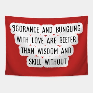 skill with love Tapestry