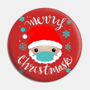 MERRY CHRISTMASK  - Santa Claus design Pin