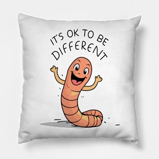 Funny Worm Worms Funny Sayings Animals Pillow