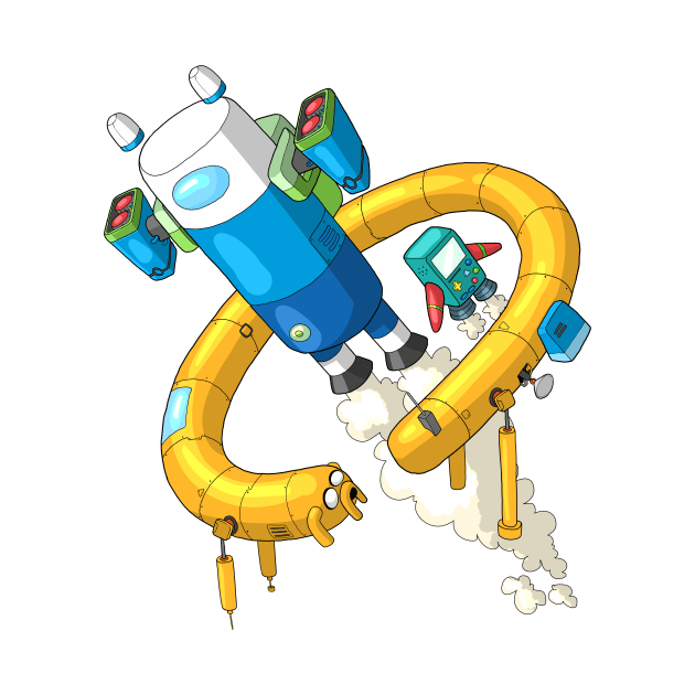 Adventure Time Spaceships by romelbarua