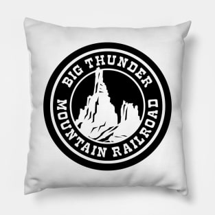 HeroThunderMountainBlack Pillow