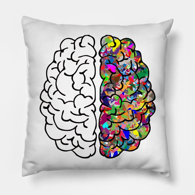 Art Brain Pillow by scdesigns