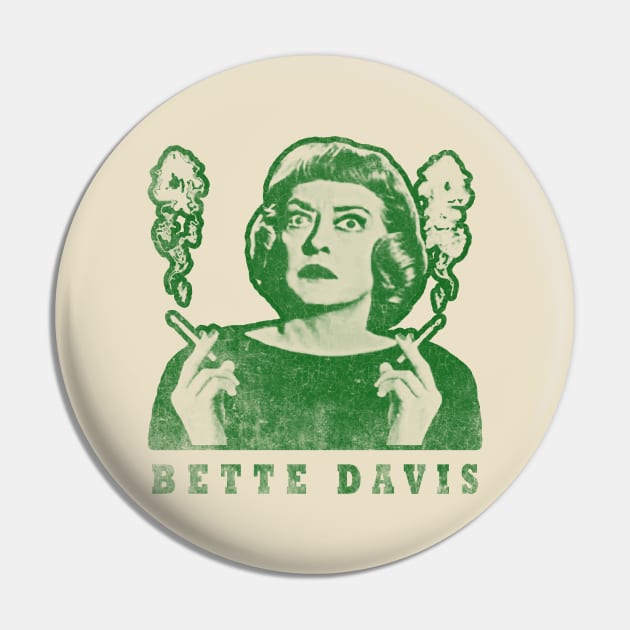 bette davis #6 // green solid style Pin by Loreatees