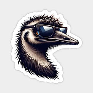 Emu Wearing Sunglasses Magnet