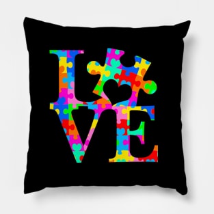 Autism Awarenes Month Autistic Puzzle Piece Pillow