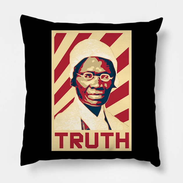 Sojourner Truth Retro Pillow by Nerd_art