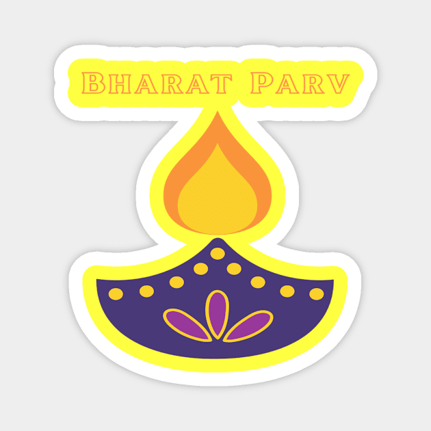 Bharat Parv - Diya Magnet by Bharat Parv